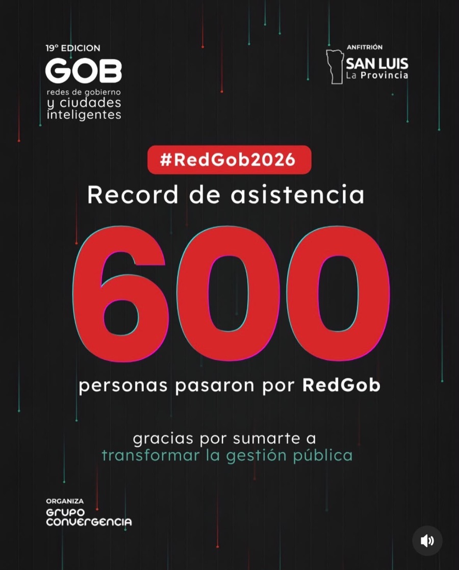 RedGob 2026 · Récord de asistencia: 600 personas pasaron por RedGob